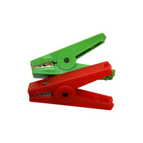 Agrifence Croc Clips (Pack of 2) Red/Green (One Size)