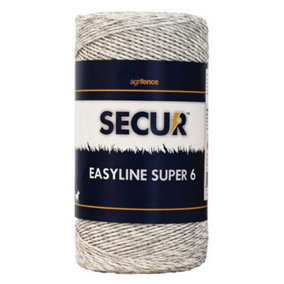 Agrifence Easyline SUPER 6 Polywire White (250m)