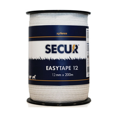 Agrifence Easytape Polytape (H4753) White (1.2cm x 200m)
