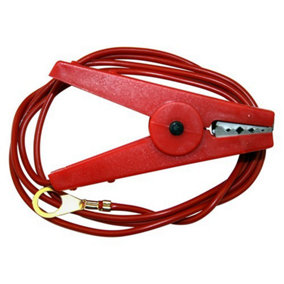Agrifence Live Lead With Croc Clip Red (One Size)