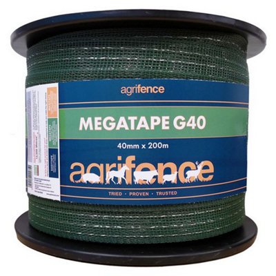Agrifence Megatape G40 Reinforced Tape Green (One Size)