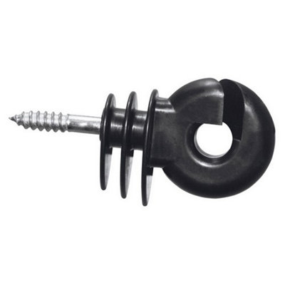 Agrifence Small Ring Insulator (Pack of 120) Black (One Size)