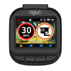 Aguri DX1200 Dash Cam & GPS Speed Trap Detector