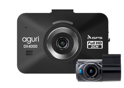 Aguri DX4000 Drive Assist GPS Dash Cam, Speed Trap Detector & Speed Limit Alert System with Rear Camera