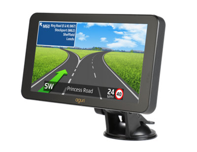 Aguri Motorhome & Caravan RV760 portable satellite navigation system.