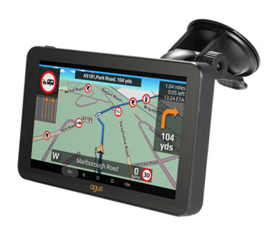 Aguri Motorhome & Caravan RV760 portable satellite navigation system.