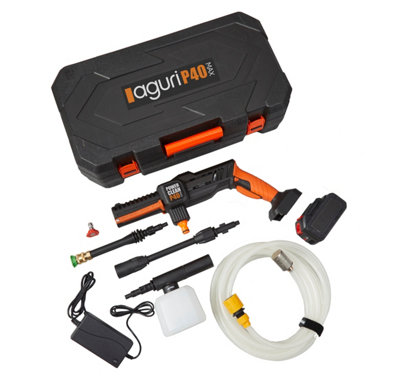 Aguri Power Clean P40 Max Cordless Pressure Washer with 2 x 20V 4.0Ah batteries and charger