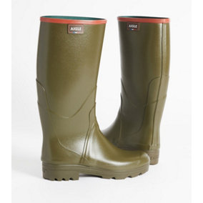 Aigle Chambord Pro 2 Rubber Boots Kaki Size EU 47
