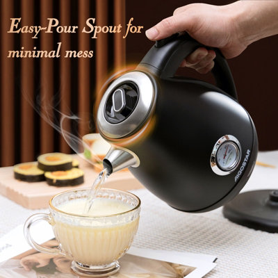 Tea kettle with temperature hot sale gauge