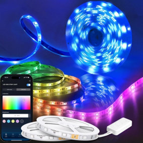 Aigostar 10m Smart LED Strip Lights, WiFi App Control Compatible with Alexa and Google Assistant(5mX2)