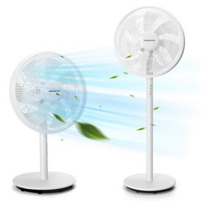Aigostar 16" Electric Oscillating and Tilting Floor cooling Fan with Height Adjustable