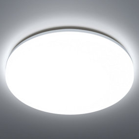 Aigostar 18W Bathroom Ceiling Light, 2100LM LED Light IP54 Waterproof 6500K Cool White