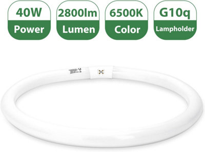 NEON FLUORESCENTE LUMILUX Circolare G10q-Luce Fredda 40W-3200 Lumen-cm.41 - Foto 2