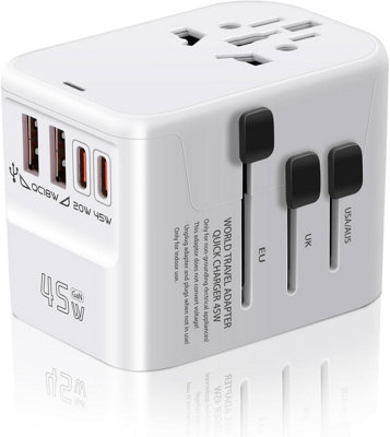 Aigostar 45W GaN Universal Travel Adapter