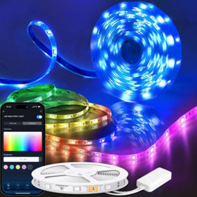 Aigostar 5m Smart LED Strip Lights, WiFi App Control Compatible with Alexa and Google Assistant
