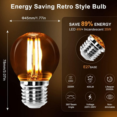 240v 4w screw bulb cheap