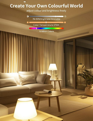 Lampadina Smart Alexa Bluetooth Mesh A60 12W RGB - 2 Pack Con Telecomando