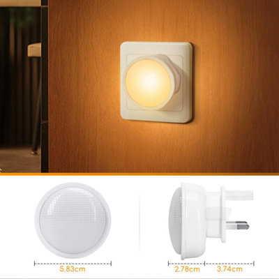Aigostar Night Light Plug in Walls Kids, 3 Color Adjustable Led for ...