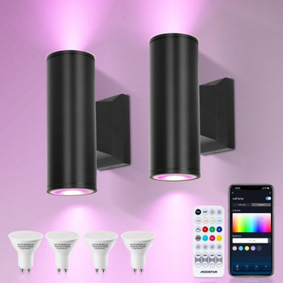 Aigostar Outdoor Wall Lights Mains Powered with 4xGU10 Mesh