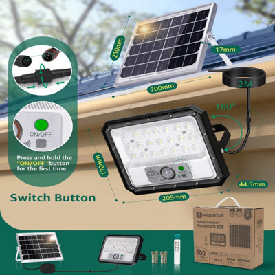 Solar security light with motion sensor b&q sales
