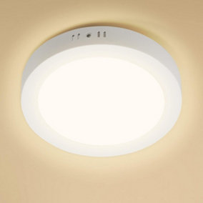 Aigostar Ultra-Thin 12W Round Surface Mounted LED Ceiling Lights, 1300Lumen Warm White 3000K