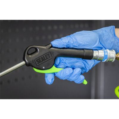 Air Blow Gun with Angled Lance '8mm 480mm with 1/4