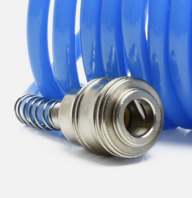 Air Compressor Hose Pipe Spiral 1/4 PU Pipe for Automotive 10m
