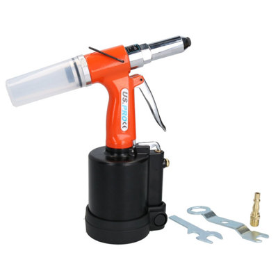 Air Compressor Powered Hydraulic Pot Pop Rivet Riveter Gun 3.2mm - 6.4mm