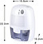 Air Dehumidifier Compact Portable Ultra Quiet 500ml