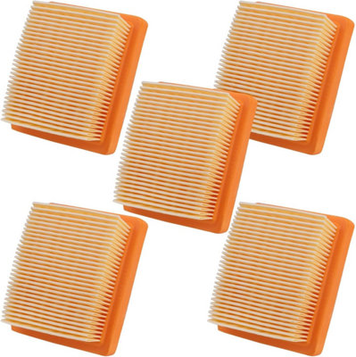 Lot De 5 Filtres à Air Pour Débroussailleuse - Compatible KM91R, KM131, FS89, FS91, FS111 (7,6 X 6,5 X 2,2 Cm) - 14