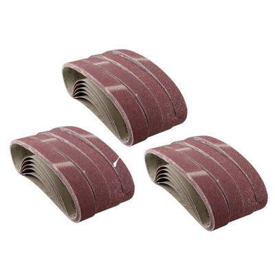 Air Finger Sander Sanding Abrasive Belts Grinder 520mm x 20mm Mixed Grit 75pk