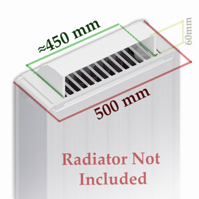 Air Flow Adapter For 500mm rads - Heat Diverter, Booster For Double ...