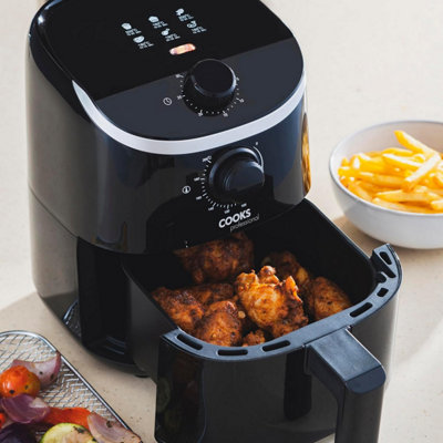 Air Fryer 2L Single Drawer Compact Manual Timer Healthy Cooking Oil Free