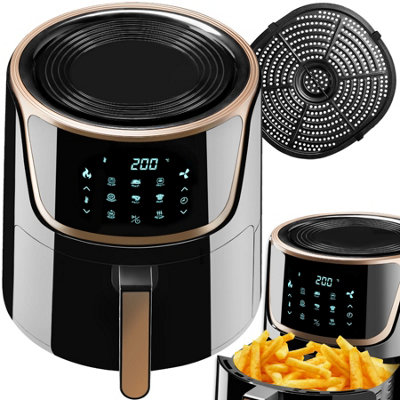 Air Fryer Mika - 8.5 l capacity, LED touchscreen with 8 programs - black