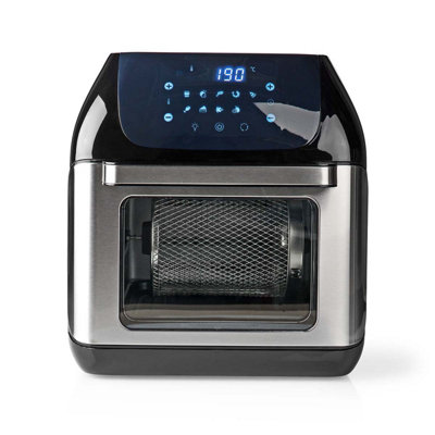 Air Fryer Mini Oven with Rotisserie, 12L, with 90 Minute Timer, 9 Pre-Set Programmes & Digital Display