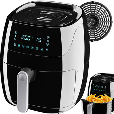 Air Fryer Yaiza - 4.3 l capacity, LED touchscreen with 6 programs - black