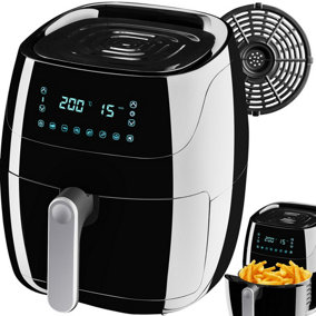 Air fryer Yaiza - 4.3 l capacity - Recipes booklet included - black