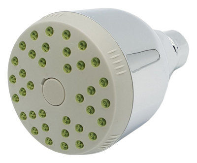Air Inject Water Saving Head Shower 1/2" BSP Swivel Ending 9l/min Flow Reductor