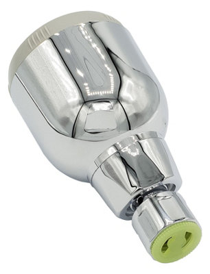 Air Inject Water Saving Head Shower 1/2" BSP Swivel Ending 9l/min Flow Reductor - 6