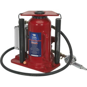 Air Operated Bottle Jack - 18 Tonne Capacity - 520mm Maximum Lifting Height