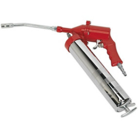 Air Operated Pistol Type Grease Gun - 1/4" BSP Inlet - Rigid Delivery Tube