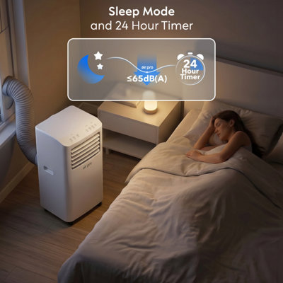 Air Pro 4-in-1 Portable Air Conditioner 12000 BTU Smart Wifi, 24H Timer ...
