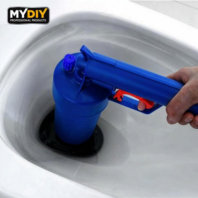 Air Pump Drain Blaster with 4 Attachments - Compressed Air Plunger for ...