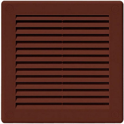 Air-Tech Vent Grille Brown Plastic Wall Ducting Ventilation Cover Variety of Sizes (110 x 460mm)