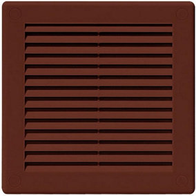 Air-Tech Vent Grille Brown Plastic Wall Ducting Ventilation Cover Variety of Sizes (200 x 300mm)