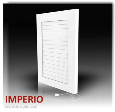 Air Vent Grille Cover White Ventilation Plastic Cover with Shutters 90x240mm