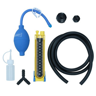 Air / Water Pressure Testing Kit Sewer Drain Pipe Plumbing Bung Plug Manometer - 4