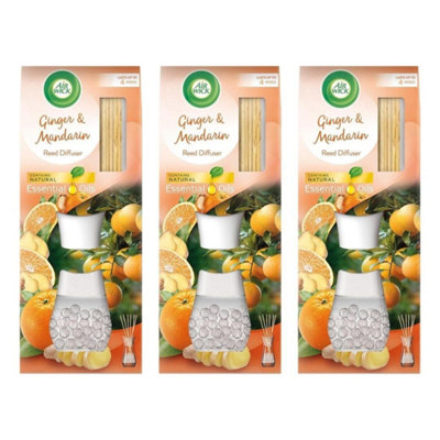 Air Wick Ginger & Mandarin Essential Oils Reed Diffuser 25 ML - Pack of 3