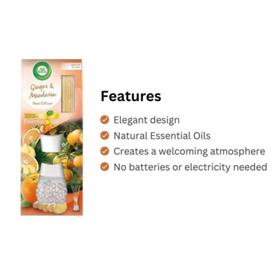 Air Wick Ginger & Mandarin Essential Oils Reed Diffuser 25 ML - Pack of 6