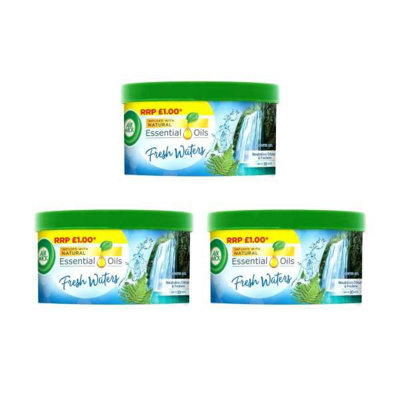 Air Wick Scented Gel Room Freshener Odour Fresh Water 70ml - Pack of 3